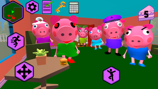 Piggy Neighbor. Family Escape Obby House 3D скриншот 3