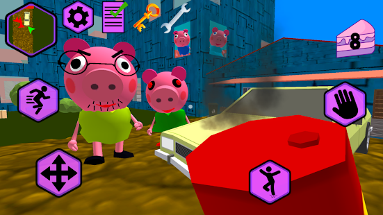 Piggy Neighbor. Family Escape Obby House 3D скриншот 4